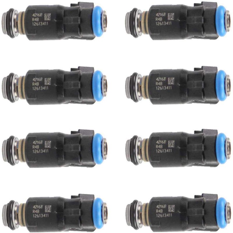 IXGKHC 8 قطع حقن وقود OEM 4 ثقوب 2010-2014 بديل لشيفروليه 5.3L تاهو سيلفرادو إكسبريس، بديل لجيمس يوكون سييرا 1500 4.8 5.3 6.0 محرك فليكس، H3 H3T V8، استبدال OE# FJ1061 12613411 - Image 2